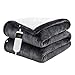 Electric Blanket Heated Throw, Soft Flannel 50"x60" Heating Blanket with 8 Hours Auto Off 10 Fast Heating Levels Machine Washable Sherpa Heated Blanket with Overheating Protection