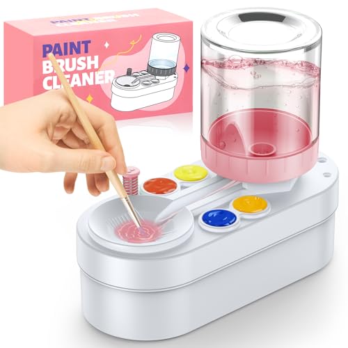 Paint Brush Cleaner Tool: Paint Set for Kids Art Stuff Brush Rinser Cup(Running Water Circulation) Art Supplies for Acrylic Watercolor Accessories Gift for Adult Artist Kids