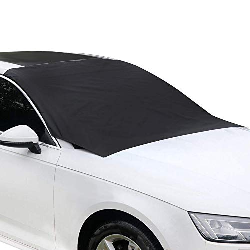 Ubabe Windshield Snow Cover,Magnetic SUV Car Snow Cover Snow Ice Frost Auto Cover Fit for Cars Trucks Vans and SUVs (82.7 x 47 in)