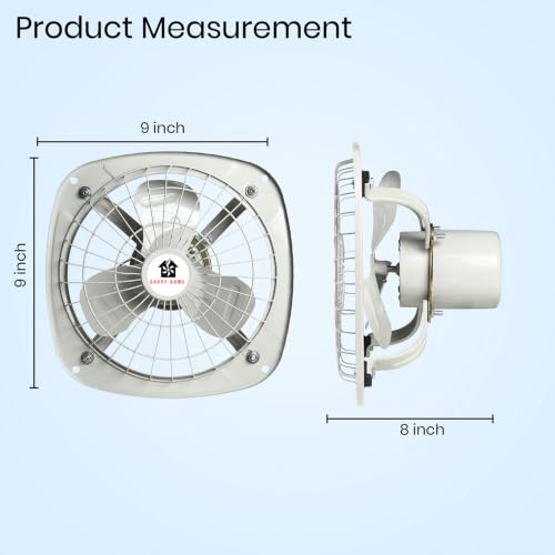 Image of 9 Inch Fresh Air Fan for Kitchen and Bathroom |9FA-White-1 Exhaust Fan | Ventilation, Indoor Use