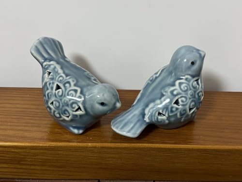 AWOEZ Small Animal Statues, Ceramic Bird Statues, Home Office Decor, Small Decor for Cabinet...