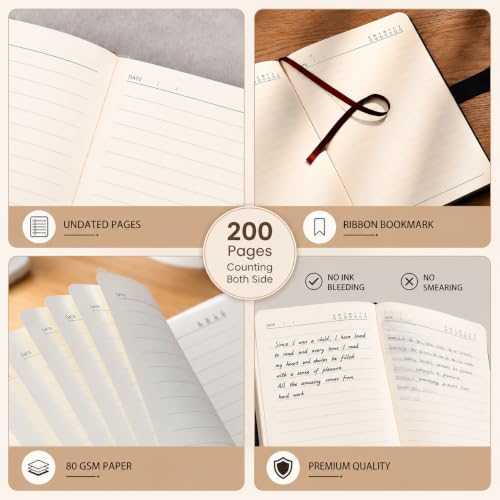 Image of CAVALO - Be Unique Diary Gift Set with Pen | Premium Notebook with Pen & Extra Refill | 6 x 8 Inch, 240 Lined Pages, Undated | Ideal for Corporate Gifting, Office Use, Basic Use, Diwali & New Year Presents (Grey Line Diary Gift Set)