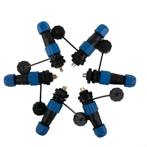 Conector circular impermeable, montaje en panel serie SD13, 2,3,4,5,6,7pin (3PIN)