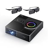 NexiGo Nova Mini Bundle, Portable Laser Projector, Google TV w/Netflix, 1080p FHD, 1200 Lumens...