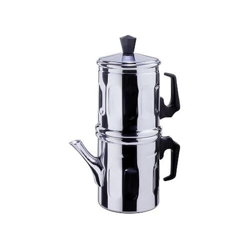 ILSA Caffettiera Napoletana Diamante, Alluminio, Tazze 3, cl 25