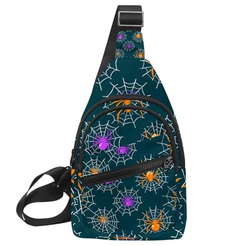 Sac à dos à bandoulière toile d'araignée rouge réglable pour sport