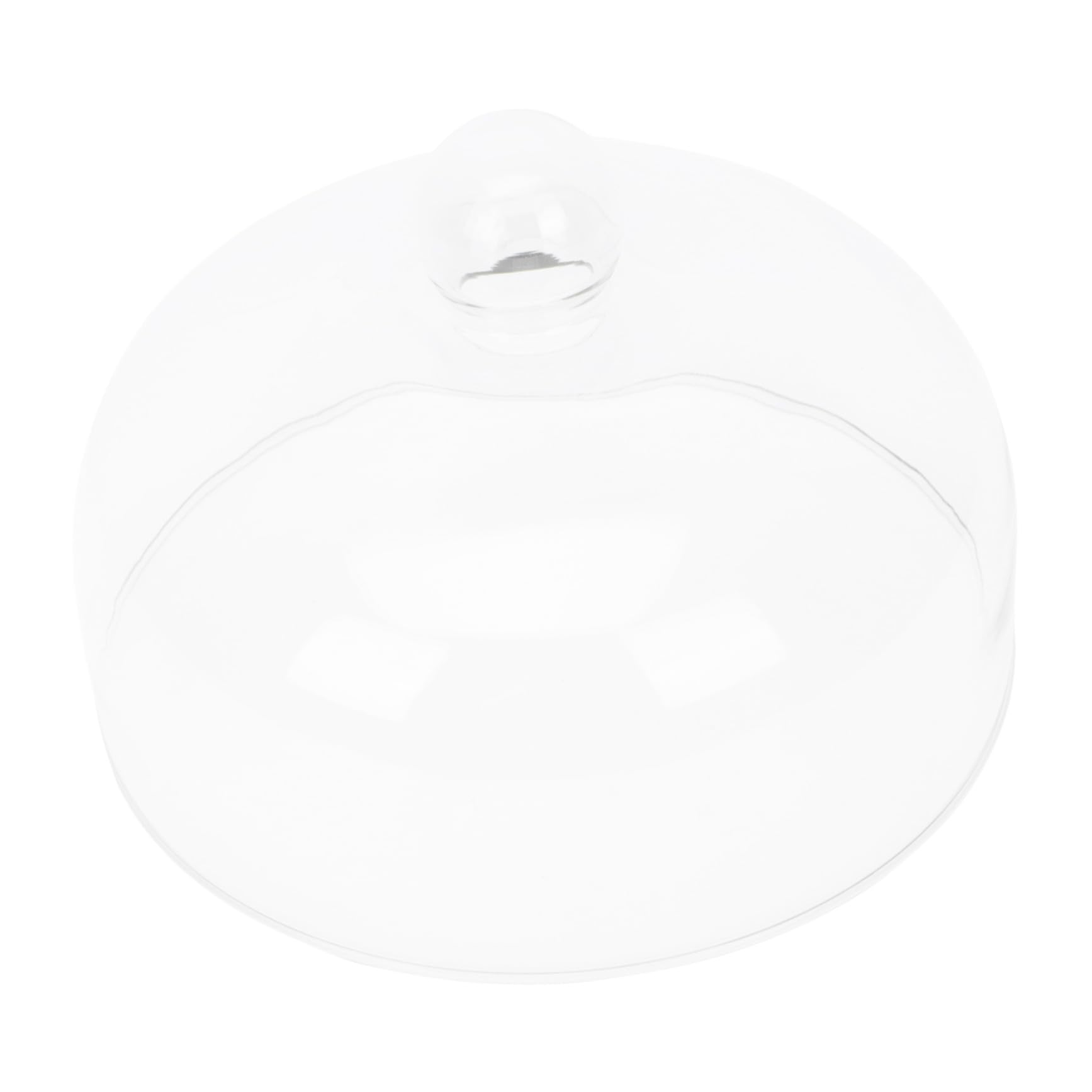 LIFKOME Tapa Protectora de Vidrio para Pasteles y Postres, Cubierta Antisalpicaduras para Microondas, Diseño Transparente para Uso en Cocina Familiar