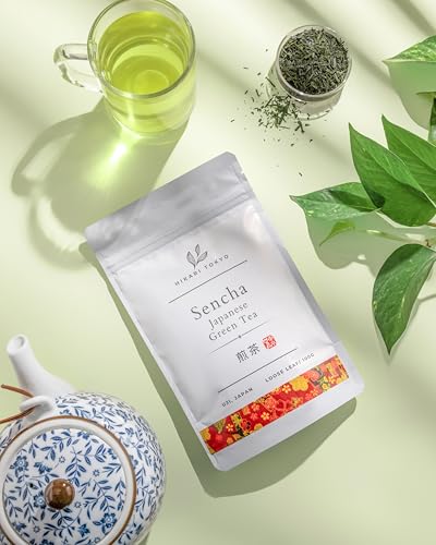Image of Hikari Tokyo Uji Sencha Green Tea Loose Leaf | Premium Japanese Green Tea | Grown in Uji Kyoto |100% Pure and Authentic | Loose Leaf (100 g)