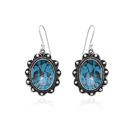 Boucles d'oreilles pendantes en argent 925 fait main avec gemme éclatante pour femme