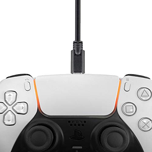 Wicked Chili PS5 Cable de Carga 3 m (1 Pieza) extensión USB-C | Cable de Carga rápida para Playstation 5 Dualsense, Switch Pro, Xbox Series X Controller (300 cm, protección contra torceduras) - imagen 2