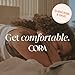 Cora Organic Pads | Ultra Thin Period Pads with Wings | Overnight Absorbency | Ultra-Absorbent Sanitary Pads for Women | 100% Organic Cotton Topsheet (18 Count)