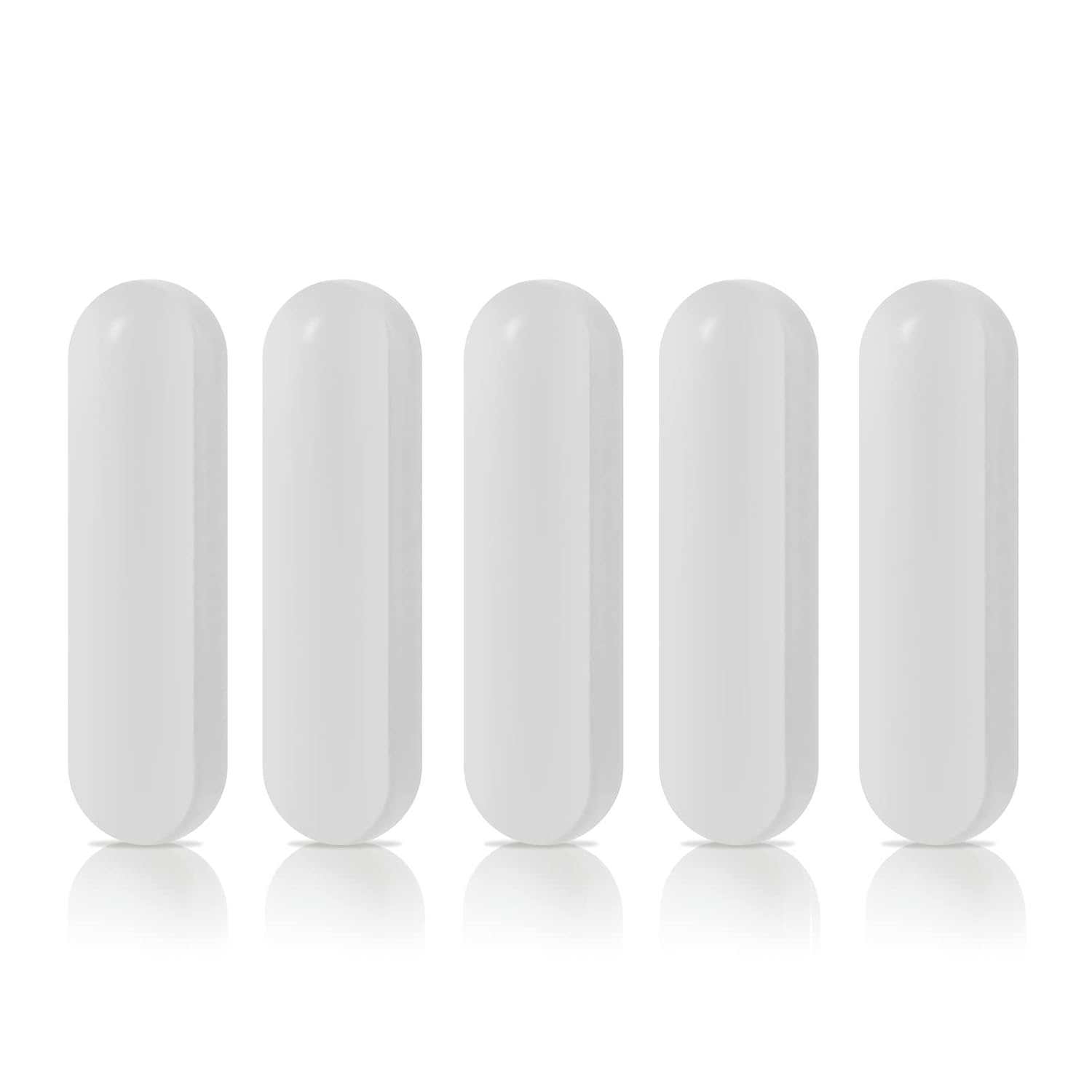 5 Pcs 50mm(1.97 inch) PTFE Magnetic Stirrer Mixer Stir Bar,White Color,Laboratory Bar,Stir Plate Bar,8mm50mm Stir Bars…