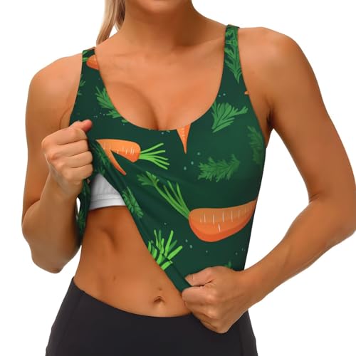 Chaleco deportivo para mujer HYTTER Happy carrot para yoga y fitness 2