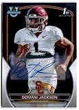 Football Trading Card NFL 2022 Bowman Chrome University Prospects Autograph #91 Domani Jackson NM Near Mint Auto
