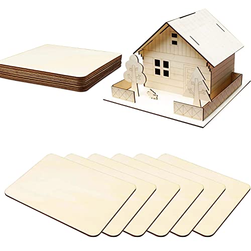 Basswood Sheets, 20 Pack Unfinished Wood, Laser Cutting Thin Plywood Wood Sheets For Crafts, Perfect For Diy Projects, Painting, Drawing, Laser, Wood Engraving, Wood Burning #TOP6
