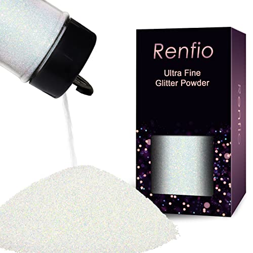 Renfio Opal Ultra Fine Glitter Powder Metallic Resin Glitter 1.75 Oz (50g)
