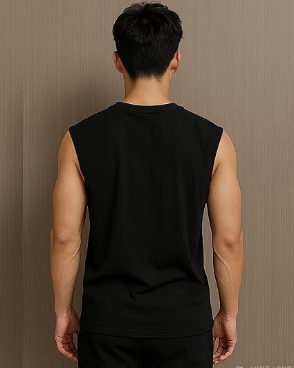 Image of JUGULAR Tank Tops Sleeveless T-Shirt for Men Gym Wear Vest Printed Stylish Round Neck Running for Sports Workout Fitness & Casual or Beach Wear