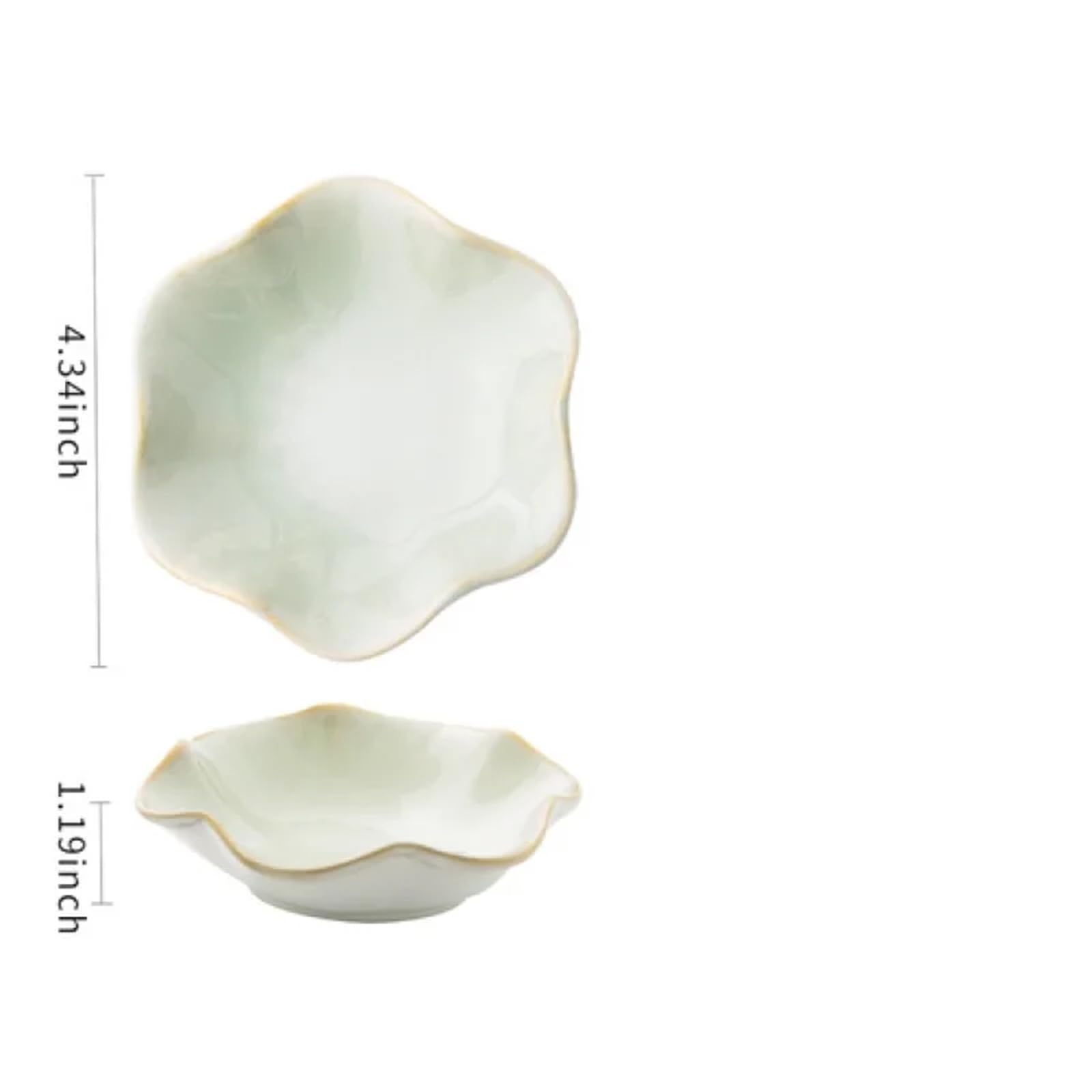 Schmuckschale 2 Stücke Lotus Form Schmuck Mini Tablett Keramik Ring Halskette Schüssel Schlüssel Niedlichen Schmuckstück Halter Mädchen Schlafzimmer Organisieren Hause Dekoration(White)