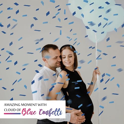 Doukee 2305GR9 Gender Reveal Blue Confetti Cannon thumb #7