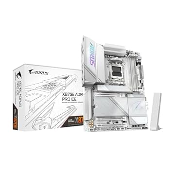 GIGABYTE X870E AORUS PRO ICE AM5 LGA 1718, ATX, DDR5, 4X M.2, PCIe 5.0, USB4, Wi-Fi 7, LAN 2,5GbE, EZ-Latch, Q-Flash