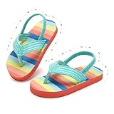 baby flip flops havaianas Verschiedenes entzückendes Design: Süßer Flamingo, Einhorn, Meerjungfrau, Dinosaurier, Regenbogen, Haie...Muster, leicht mit jedem Sommer Outfits passen, gutes Geschenk für Kinder.