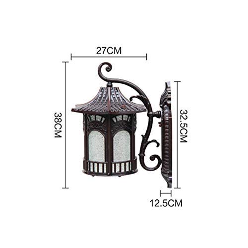 Lampes murales extérieures E27 pour sécuriser un escalier de jardin de nuit