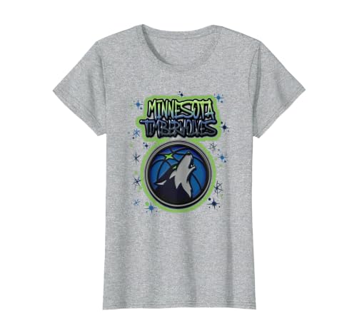 NBA Minnesota Timberwolves Airbrush Logo T-Shirt, Women, Heather Grey, 3X-Large