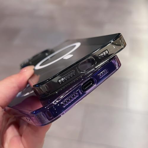 Coque acrylique magnétique iPhone 14 LVTFCO transparente et fluorescente