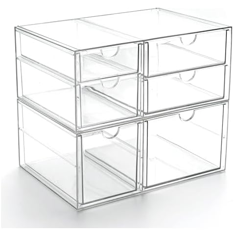 Prsildan Acrylic Drawer Organizer Set Cover