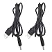 Produktbild DZYDZR 2 Stück 5V USB auf DC 5V Power Kabel  USB A 1,35mm/3,5mm Adapterkabel 1m / 3ft Schwarz