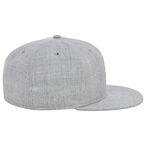 Image of Lids Blank Premium Full Court w /Colored Under Visor Fitted Cap
