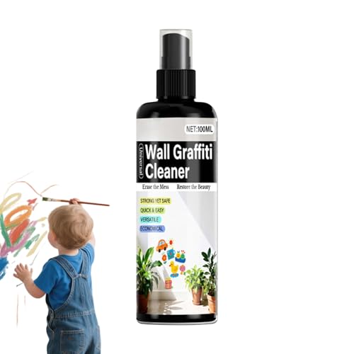 Removedor De Pintura En Aerosol - Limpiador De Marcadores, Barniz Y Quitamanchas De 100 Ml, Solución De Limpieza Multisuperficie | Efectivo Para Pisos, Paredes, Ventanas, Cocinas, Escritorios, Concret