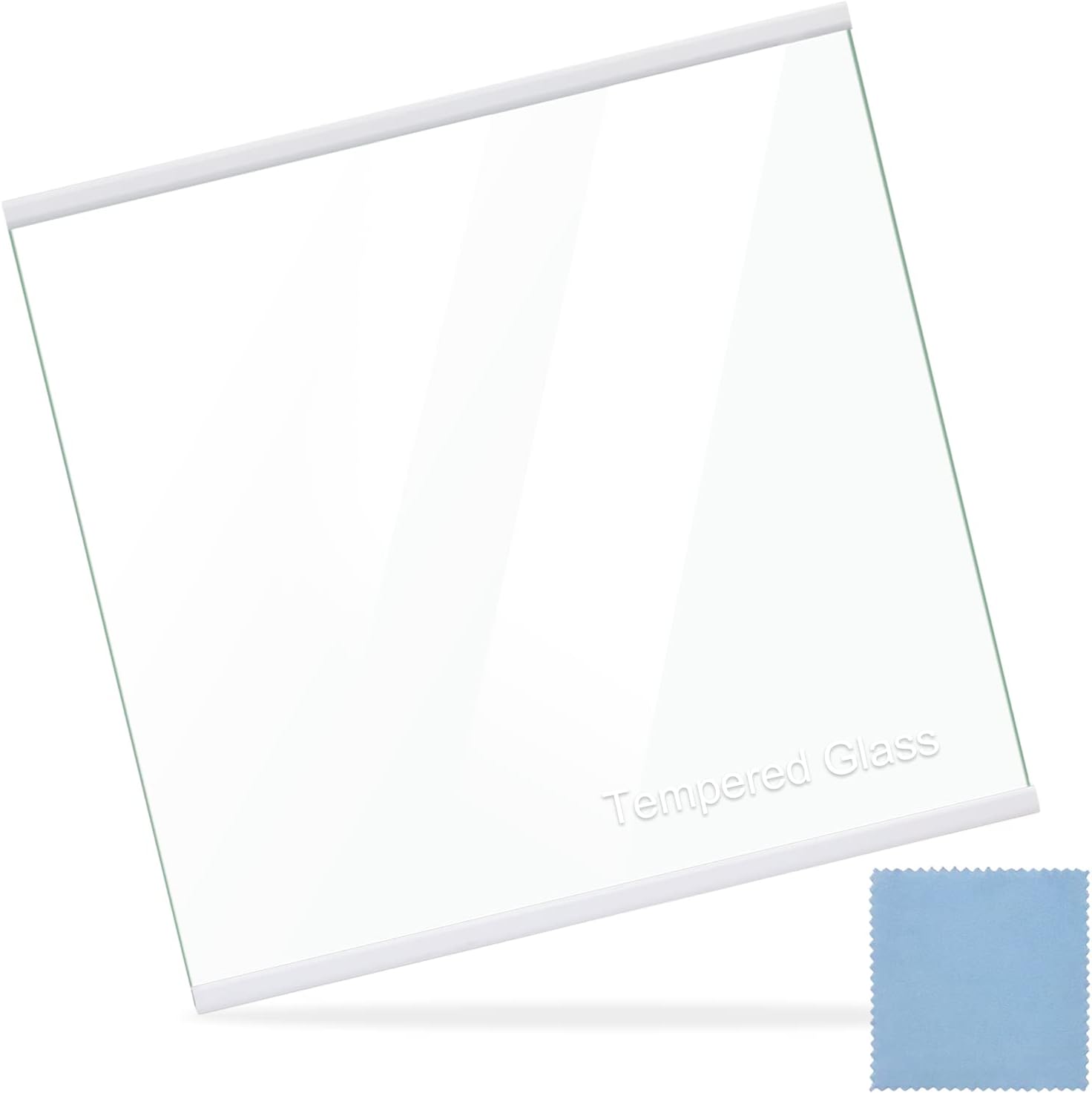 W11130203 Freezer Glass Shelf Replacement for Whirlpool Ikea Refrigerator Glass Shelf -Replaces W10773887, WPW10527849,AP6262440-11.7" X 10"