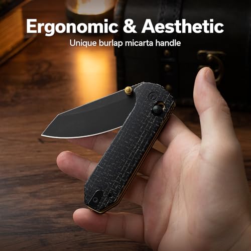 CIVIVI Yonder Folding Pocket Knife for EDC, Crossbar Lock Knife with 2.88