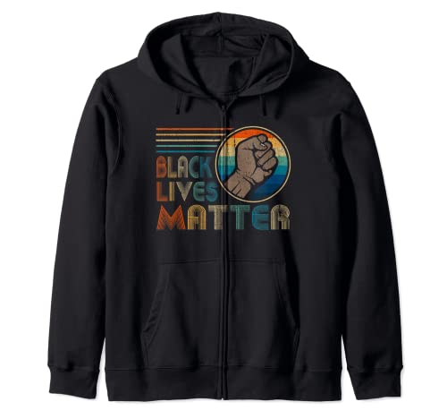Black Lives Matter BLM Retro Black History Men Women Boys Sweat à Capuche