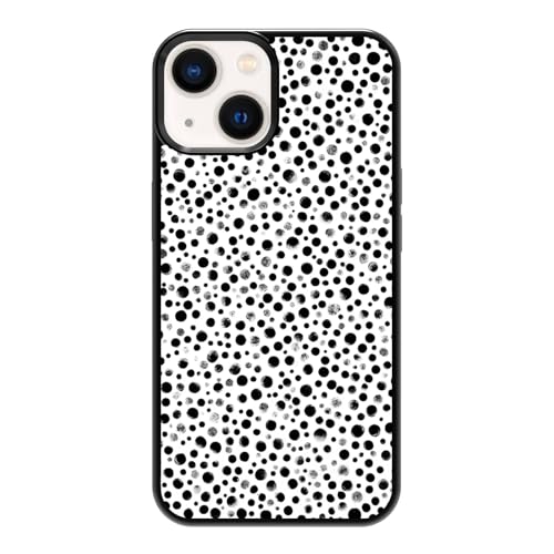 qizjio Polka Dot Phone Case, Shockproof Protective Cute Aesthetic Cover for iPhone 13/14
