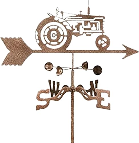skeppy Wetterfahne aus Metall Wetterhahn für das Dach Große Traktor-Wetterfahne, Wetterfahne mit Halterung for den Außenbereich, for Hof, Garten, Kuppelrasen skeppy Wetterfahne aus Metall Wetterhahn für das Dach Große Traktor-Wetterfahne, Wetterfahne mit Halterung for den Außenbereich, for Hof, Garten, Kuppelrasen