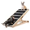 Dog Ramp for Bed – Extra Wide – Excellent Traction, Pet Ramp for Small Large Dogs to Get on Couch Car, Non-Slip Rubber Surface, 17’’W, Hold up to 200lb, Adjustable, Foldable (200LBS)