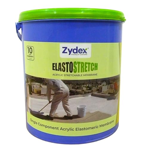 Image of Zydex Elastostretch Waterproofing Membrane, 4L, Flexible Crack-Bridging Solution