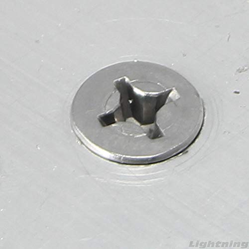 Tornillos autoperforantes acero inoxidable cabeza plana #10 x 5/8 pulg x100 miniatura 2