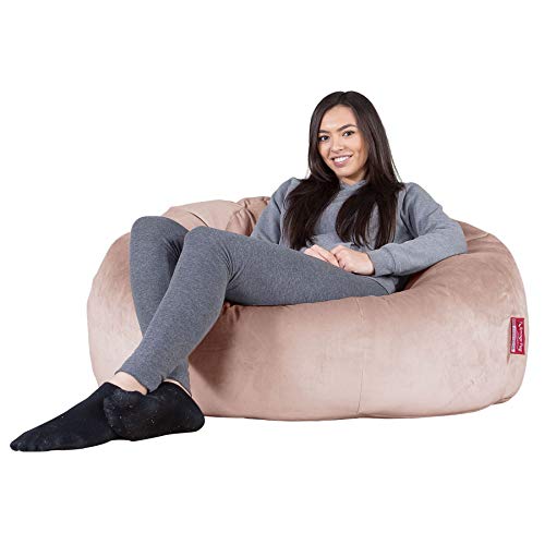 Lounge Pug®, Puff Gigante Sofá Clásica, Terciopelo - Rosa