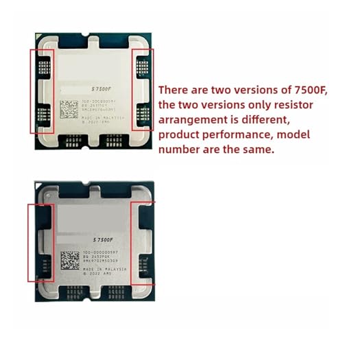 Processeur CPU 5 R5 7500F 12-Thread pièce informatique neuve AM5
