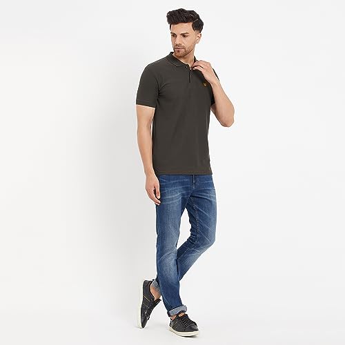 Image of Duke Stardust Men Half Sleeve Cotton T-Shirt (SD51 Military M)