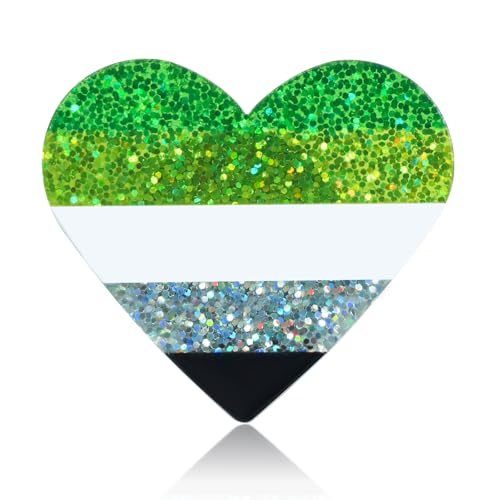 Image of LGBTQ+ Pride Pins - Rainbow Heart Flag Lapel Brooch Pin Badge Progress Pride Bisexual Transgender Nonbinary Lesbian Pansexual LGBTQ Accessories for Jackets Backpacks Hats