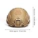 Outry Tactical Fast Helmet, Adjustable ABS Helmet with Side Rails and NVG Mount, Fast Ballistic Helmet for Airsoft Paintball Hunting Shooting Outdoor Sports (Tan)