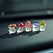 10Pcs Cute Glow in Dark Mini Mushroom Resin Figurines Car Interior Decoration Rearview Mirror Accessories Dashboard Ornament for Micro Landscape Potted Plants Decorations for Women
