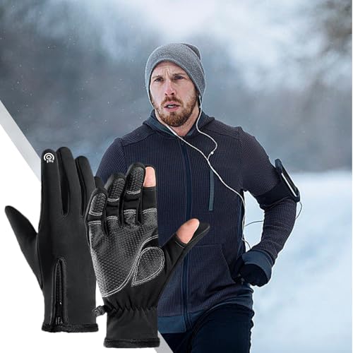 Moufles de cyclisme d'hiver imperméables et coupe-vent