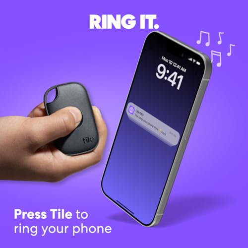 undefined Tile by Life360 Pro - Powerful Bluetooth Tracker, Key Finder and Item Locator for Keys Bags, and More. Both iOS and Android Compatible. Phone Finder. 4-Pack (Black/White) の商品画像 3