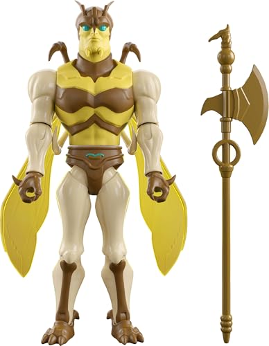 Masters of the Universe Origins Action Figure 200X Cartoon Collection Buzz-Off, 5.5 Inch 1980s Motu Heroic Spy, Detailed Design, Long Handled Hatchet