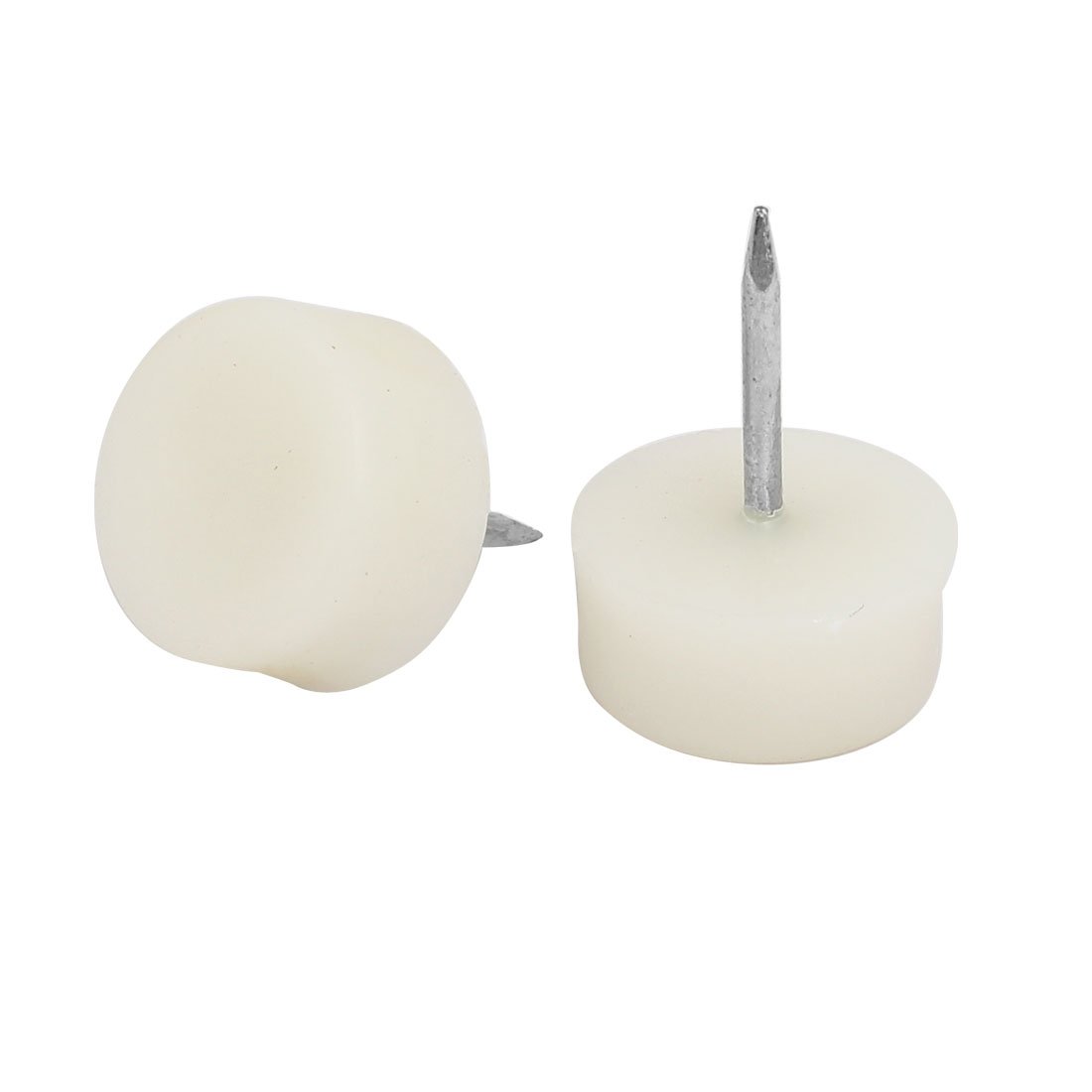 uxcell Furniture Legs Feet 22mm Dia Plastic Nail-on Slider Tack Glides Protector 20pcs — view 2